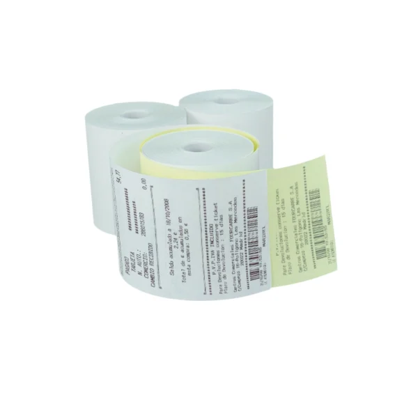 Rollos de Papel Químico 1 Copia 75mm x 29 Metros