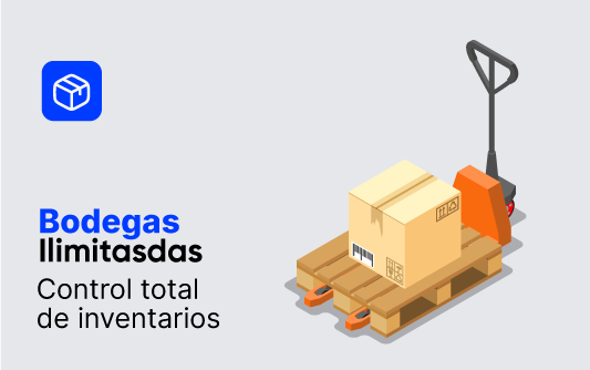 Bodegas ilimitadas para inventario controlado