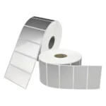 Rollos de etiquetas de polipropileno gris mate