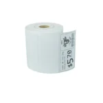 Rollo de etiquetas adhesivas blancas