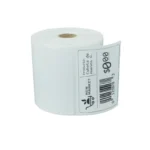 Rollo de etiquetas adhesivas blancas