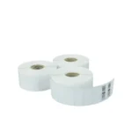 Rollo de etiquetas adhesivas blancas
