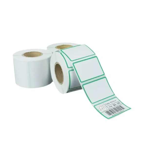 Etiqueta Térmica Adhesiva 5.8 cm x 4.0 cm con Borde Verde – foto