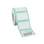 Etiqueta Térmica Adhesiva 5.8 cm x 4.0 cm con Borde Verde