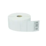 Rollo de etiquetas térmicas adhesivas blancas