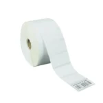 Rollo de etiquetas térmicas adhesivas blancas