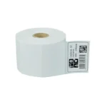 Rollo de etiquetas térmicas adhesivas blancas