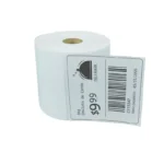 Rollo de etiquetas térmicas adhesivas blancas