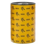Ribbon Zebra 6000 de Cera 110 mm x 74 m