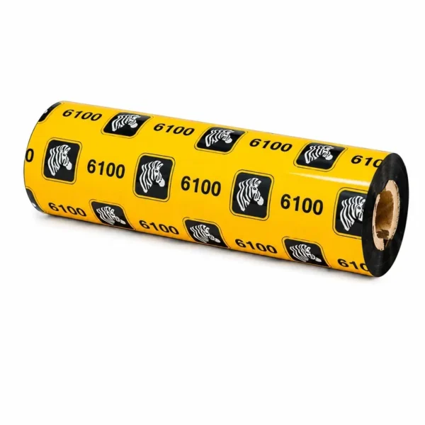 Ribbon Zebra 6100 de Cera Resina 110 mm x 74 m – foto
