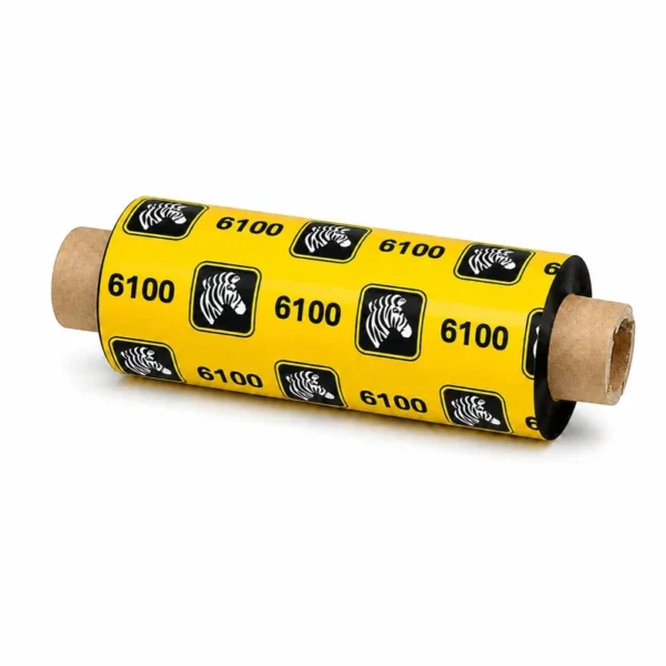 Ribbon Zebra 6100 de Cera Resina 84 mm x 74 m – foto
