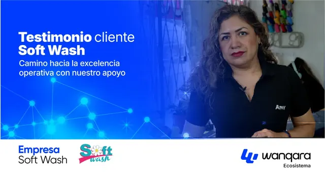 Ami, de la lavandería Softwash, en el video de su testimonio como cliente de Wanqara